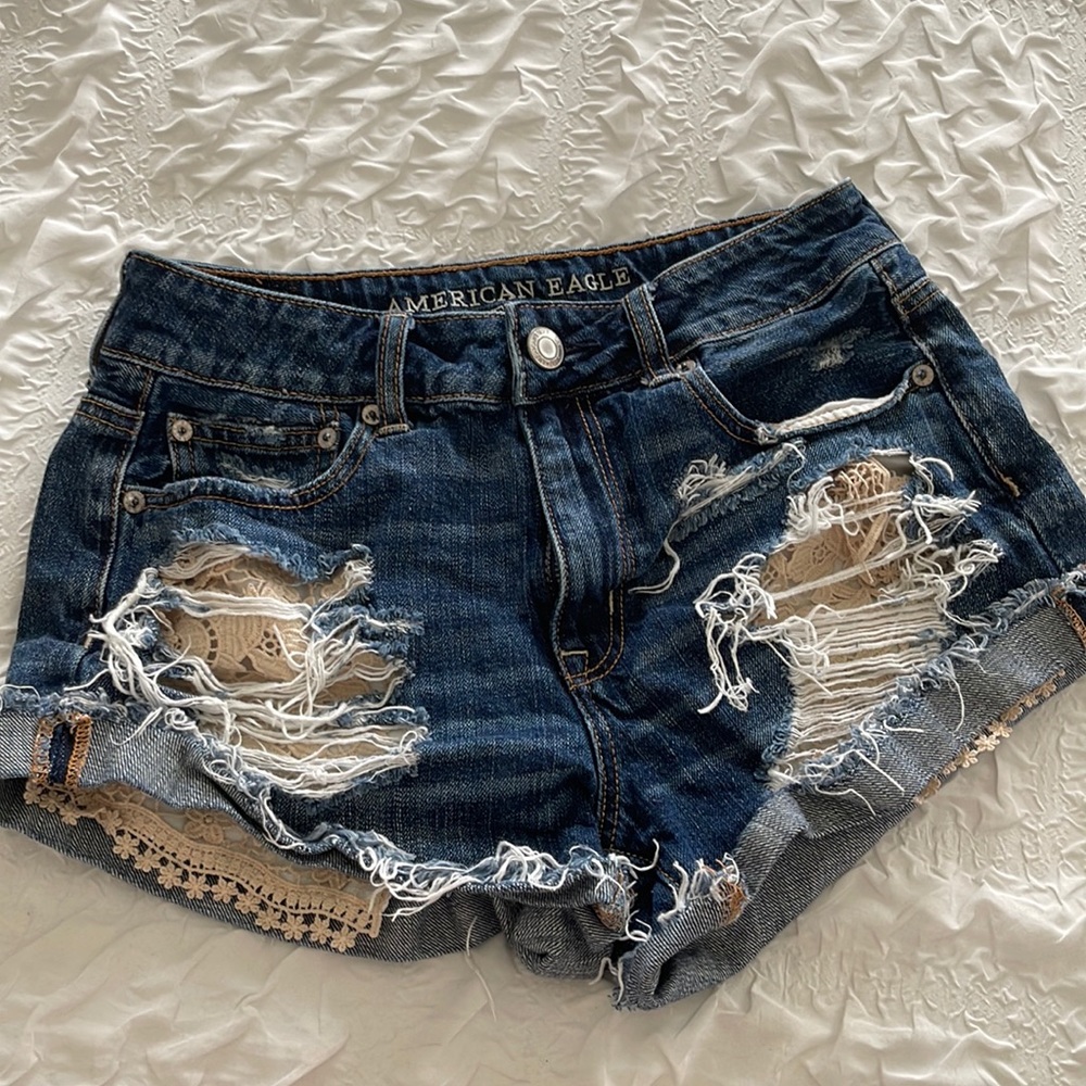 American Eagle Distressed Jeans Shorts